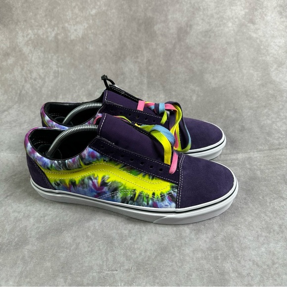 Vans Old Skool Tie Dye Mysterioso Sneaker Shoes Size Men 10.5 Skateboard Suede - Picture 4 of 9